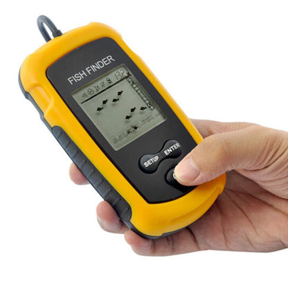 Portable Sonar Fish Finder with Fish Alarm, 100m Depth