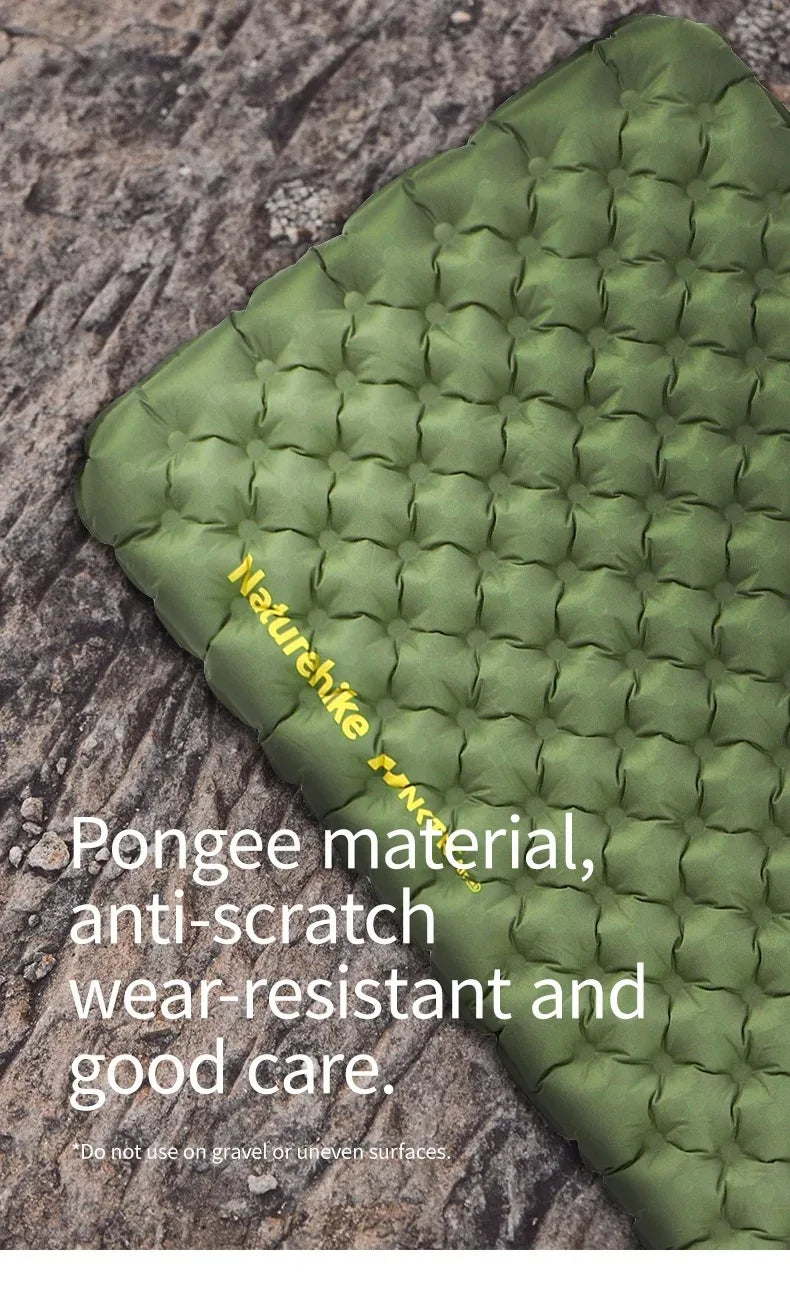 Naturehike 2024 New Camping Mattress 4.6 High R-Value Ultralight Folding Beach Air Sleeping Pad Outdoor Hiking Air Mattress