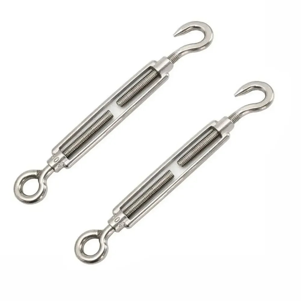 304 Stainless Steel Hooks for Camping Tent Accessories M4 Eye Turnbuckle Wire Rope Tension Hardware