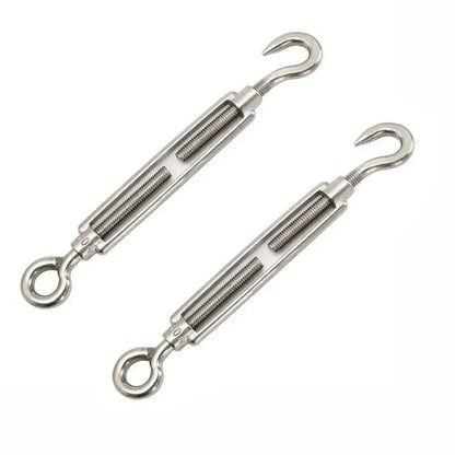 304 Stainless Steel Hooks for Camping Tent Accessories M4 Eye Turnbuckle Wire Rope Tension Hardware