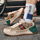 Men’s Luxury Walking Shoes – Thick Sole Casual Sneakers, Outdoor Sport Couple Footwear