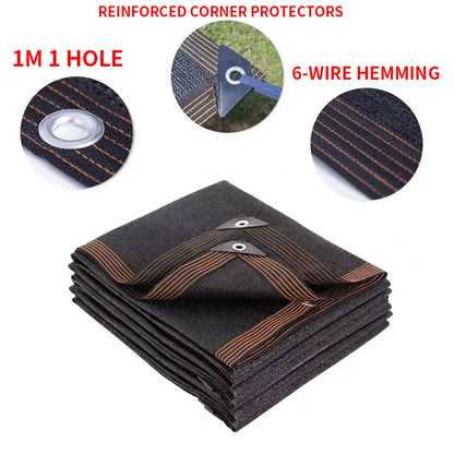 Sunshade net privacy screen sunshade cloth suitable for outdoor terrace sunshade porch pavilion cover beige color
