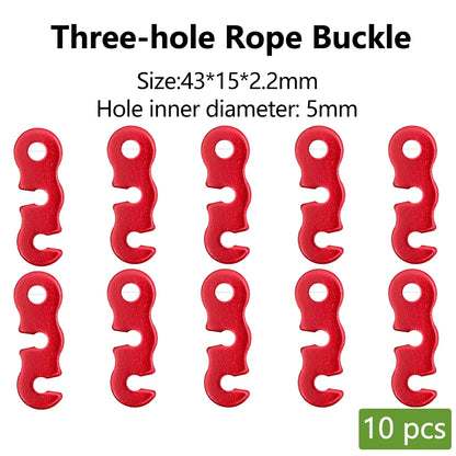 Aluminum S-Type Rope Buckles – Adjustable, 5 or 10 Pack