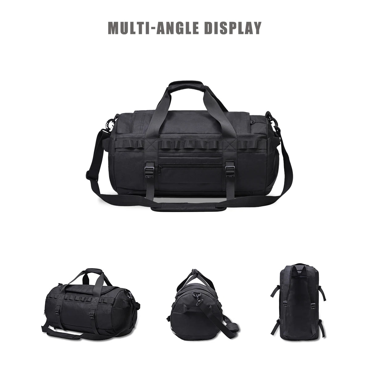 Stylish unisex travel bag carried on shoulder strap