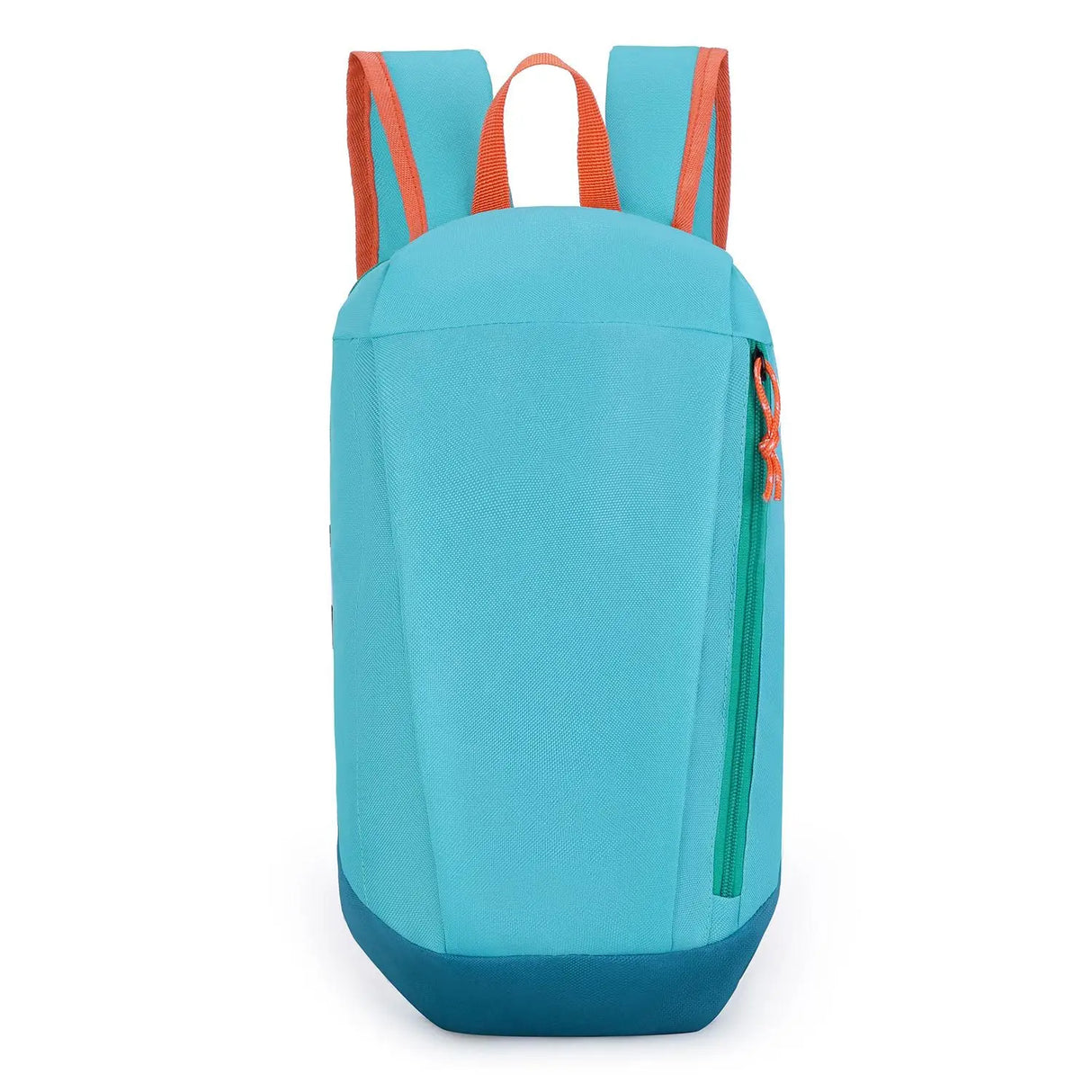 Teal lightweight hiking backpack front view