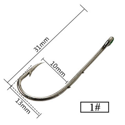 FLYSAND Steel Wire Leaders with Hook (20 Pack)