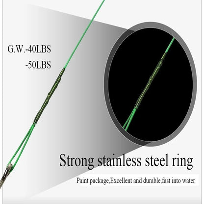 FLYSAND Steel Wire Leaders with Hook (20 Pack)