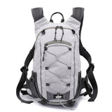 White 20L hiking backpack with multiple compartments