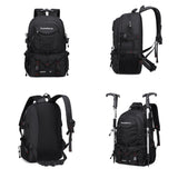 [40L CsakeKecna Backpack] CsakeKecna 40L Lightweight Hiking Backpack | Large Capacity Travel Climbing Rucksack with Laptop Compartment, USB Powered, Adjustable Straps, Zip Closure, Polyester Lining - Solid Color for Men and W