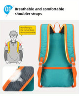 18L Outdoor Sports Backpack Ultra-light Large Capacity Folding Backpack Mountaineering Top Bag Suitable for Hiking, Cycling, Traveling, Business Trips, Commuting and Fitness Shock-absorbing Breathable Shoulder Straps Quick Fo