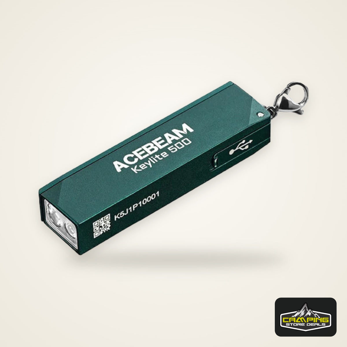 ACEBEAM Keychain Flashlight Keylite 500 EDC Rechargeable Flashlights With Self Defense Strobe Mode Dual LED Light Camping Work
