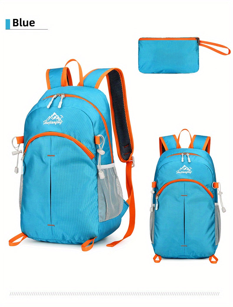 18L Outdoor Sports Backpack Ultra-light Large Capacity Folding Backpack Mountaineering Top Bag Suitable for Hiking, Cycling, Traveling, Business Trips, Commuting and Fitness Shock-absorbing Breathable Shoulder Straps Quick Fo