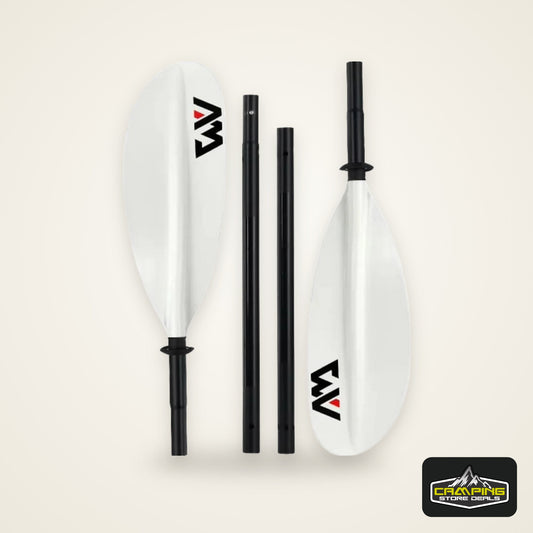 AQUA MARINA KP-1 Aluminum Alloy Double Bladed Paddle – 4-Section 230cm Kayak & Canoe Oar for Rowing & Surf Board