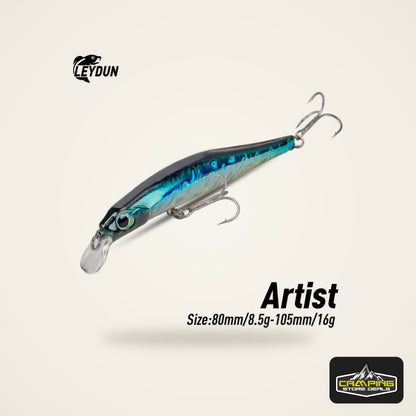 LEYDUN Artist FR Sinking Minnow Jerkbait