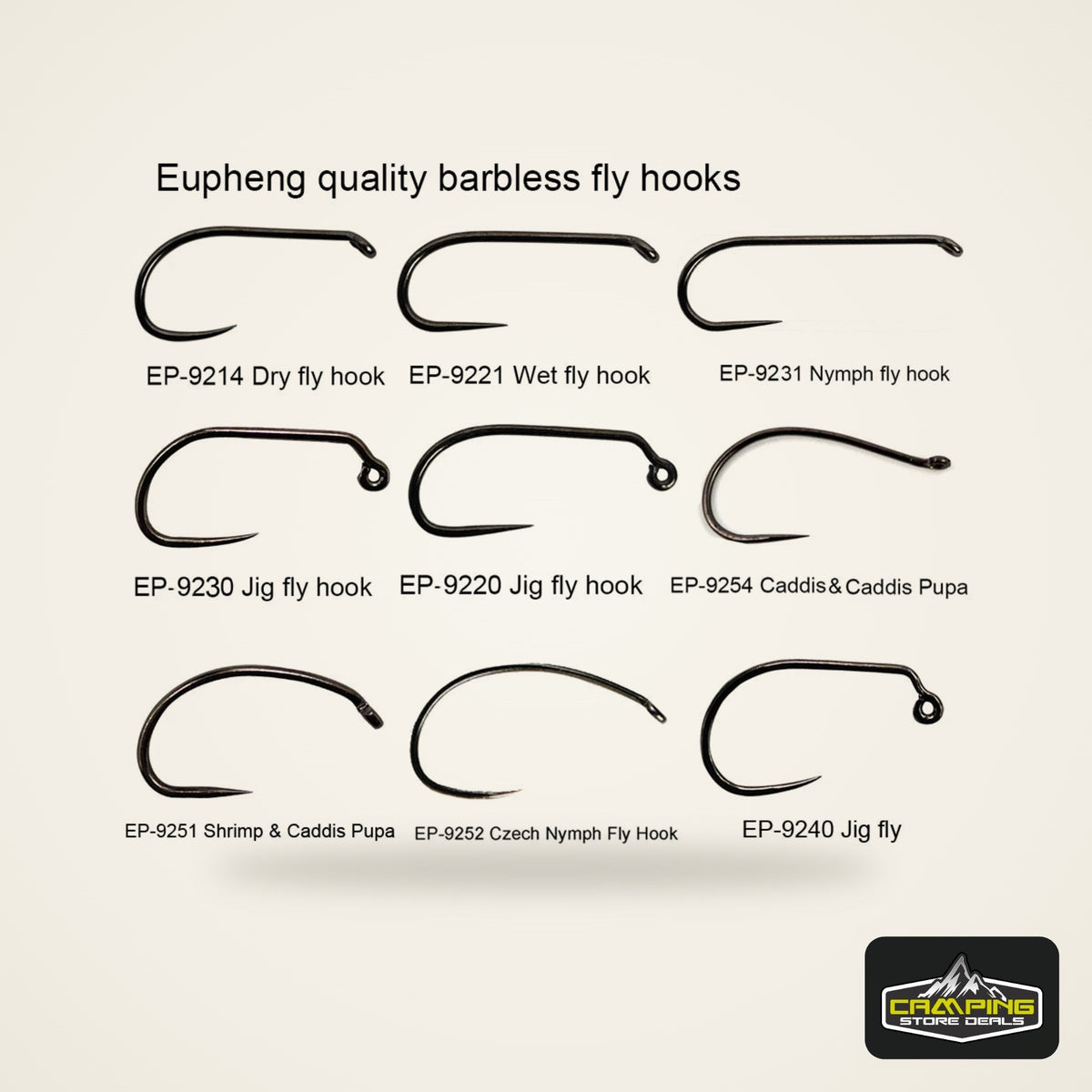 Aventik Competition Barbless Fly Hooks (50 Pack)