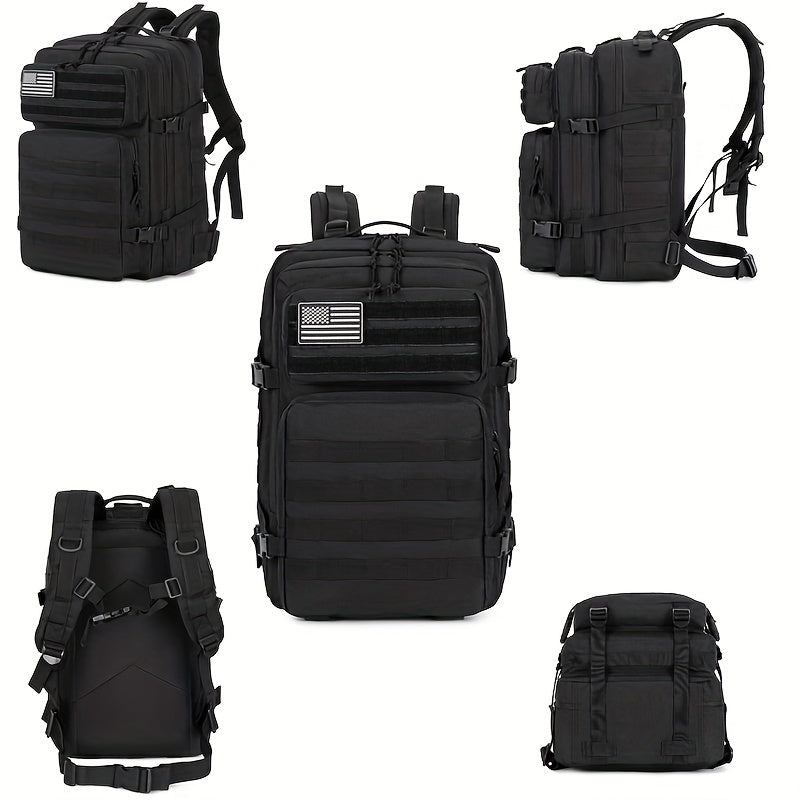 Outdoor Tactical Backpack, Waterproof MOLLE Hiking Camping Bag, Large Capacity Nylon Hiking Backpack For Men And Women