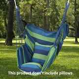 1pc Outdoor Hammock Chair Leisure Swing Hanging Chair Canvas Without Pillow And Cushion Indoor Outdoor Hammock Garden Leisure Furniture Hammocks, OPP Sealed Bag