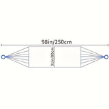 2pcs Portable Nylon Mesh Hammocks - Durable, Non-Woven Outdoor Relaxation Gear for Camping & Sports