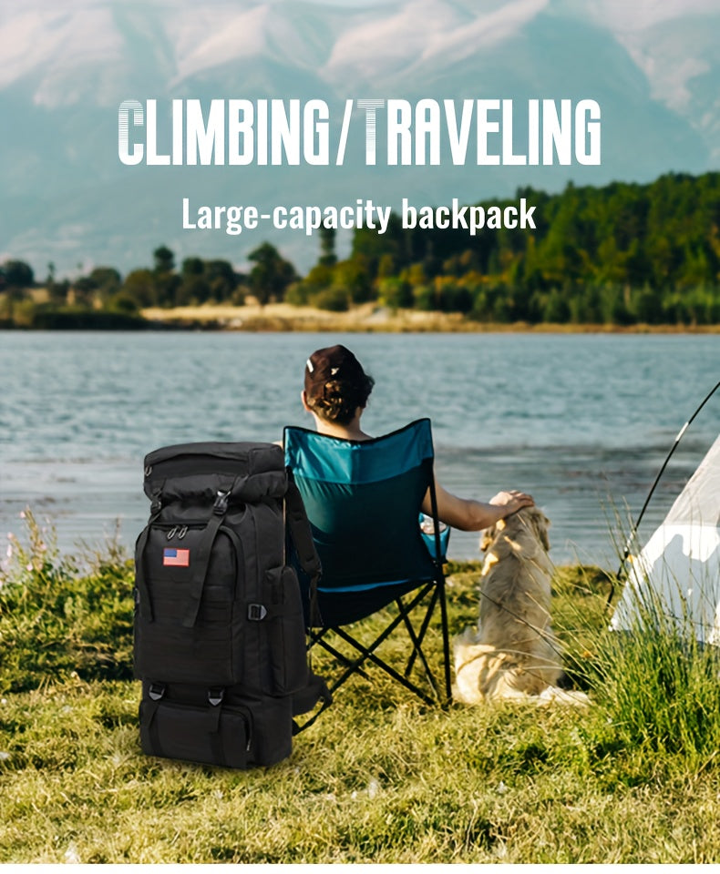 [Lightweight | Hiking] 80L Lightweight Hiking Backpack | Camping Backpack Packable Backpacking Daypack For Men Travel Climbing Outdoor Sports Tactical Backpack