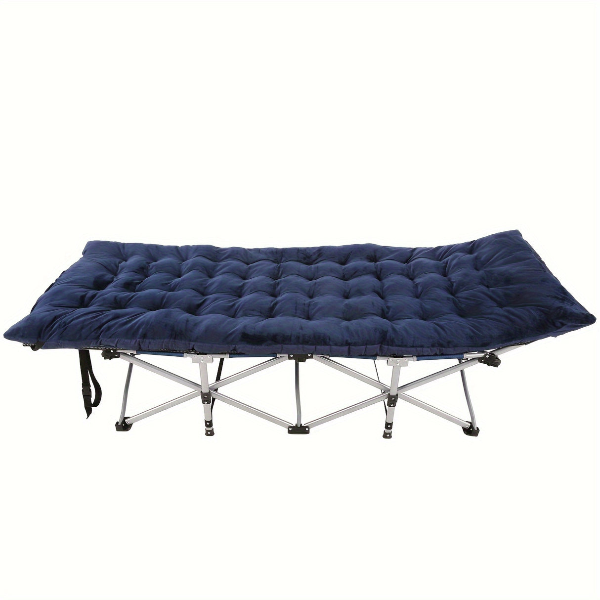Camping Sleeping Cots with cotton-padded/Velvet Mattress, 900lbs Double Layer Oxford Portable Folding Cots for Garden, Camping, Hiking, Outdoor, Home, Office, Lightweight, Stable, Durable