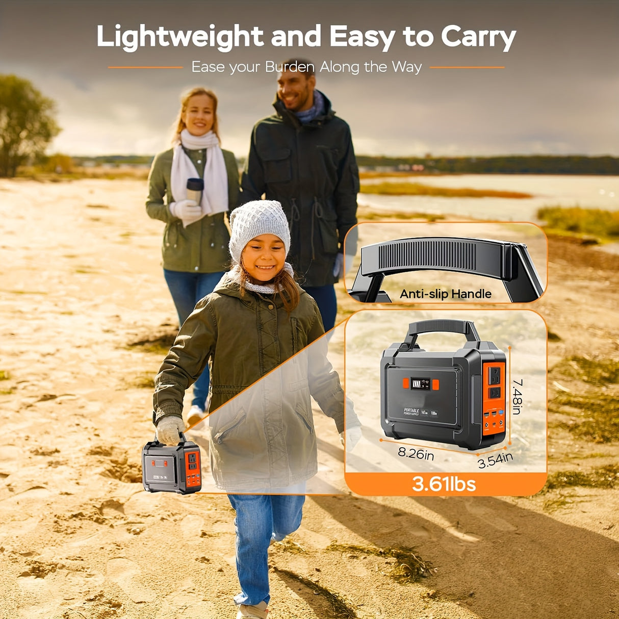 Portable Power Station 200W/300W Peak Camping Solar Generator 296/222//167/155Wh Power Bank with 30/40/60W Solar Panel with AC Outlet 110V with Multi-Output LED Flashlights for CPAP Home Camping Hurricane Emergency Christmas