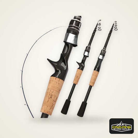 Baitcasting Lure Fishing Rod Spinning Telescopic 8g-25g Wooden Handle Carbon Casting Fishing Tackle Professional Light-weight