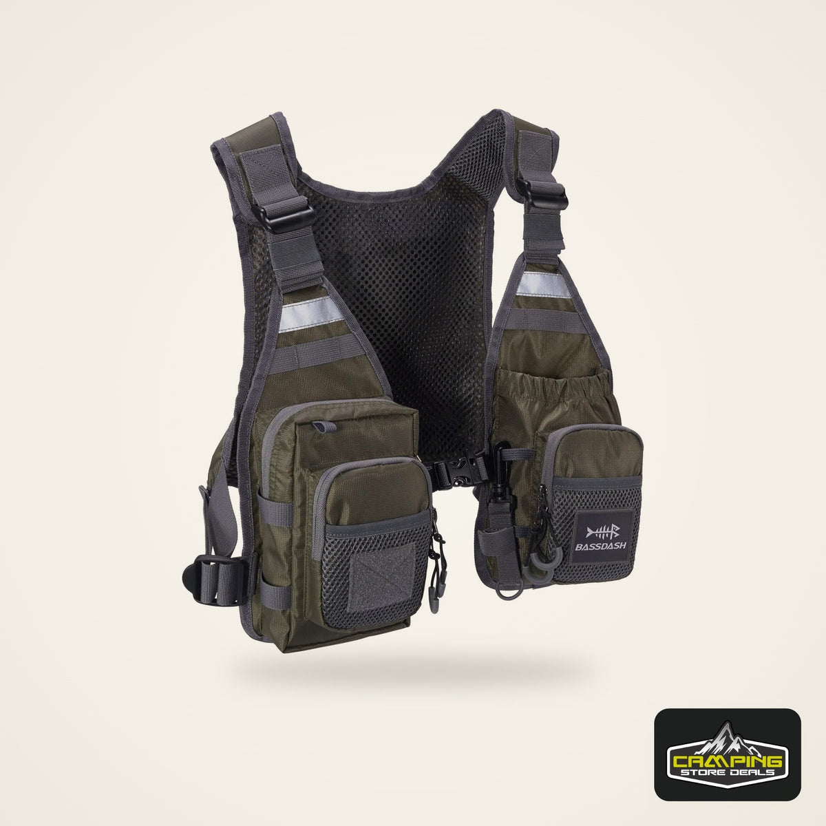 Bassdash FV08 Ultralight Fly Fishing Vest Pack