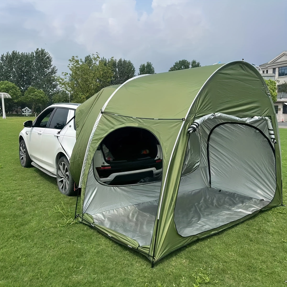 Waterproof Car Camping Tent - Quick-Opening, Self-Driving Sunshade, Spacious Outdoor Shelter with Easy Setup and Takedown, Ideal for Family Camping Trips and Road Adventures