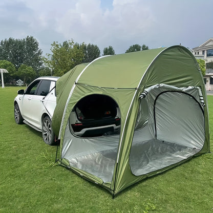 Waterproof Car Camping Tent - Quick-Opening, Self-Driving Sunshade, Spacious Outdoor Shelter with Easy Setup and Takedown, Ideal for Family Camping Trips and Road Adventures