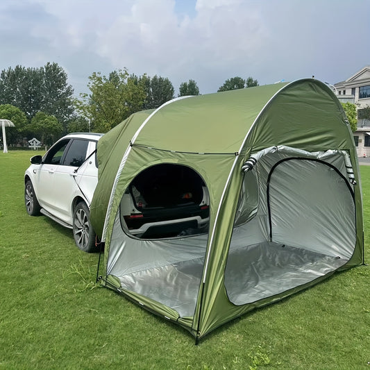 Waterproof Car Camping Tent - Quick-Opening, Self-Driving Sunshade, Spacious Outdoor Shelter with Easy Setup and Takedown, Ideal for Family Camping Trips and Road Adventures