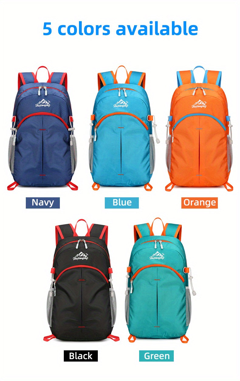 18L Outdoor Sports Backpack Ultra-light Large Capacity Folding Backpack Mountaineering Top Bag Suitable for Hiking, Cycling, Traveling, Business Trips, Commuting and Fitness Shock-absorbing Breathable Shoulder Straps Quick Fo