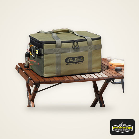 BISINNA Tactical Camping Storage Bag Picnic Thermal Bag Insulated Folding Box Portable Camping Tableware Equipment Outdoor Gear