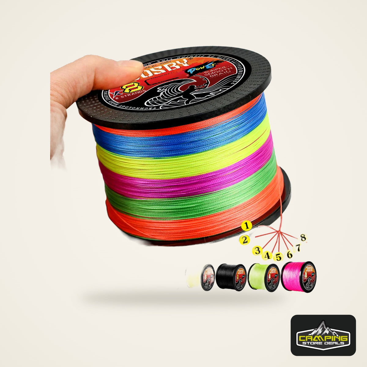 JOSBY 8-Strand PE Braided Line (100-1000m)