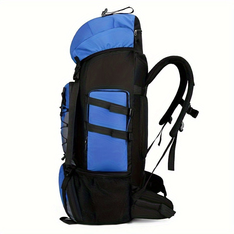[Durable Hiking Backpack] Durable 90L Large Capacity Hiking Backpack | Multi-Compartment Design for Outdoor Trekking, Camping & Travel, with Adjustable Straps, Laptop Sleeve, and Front Zipper Closure, Hiking Gear