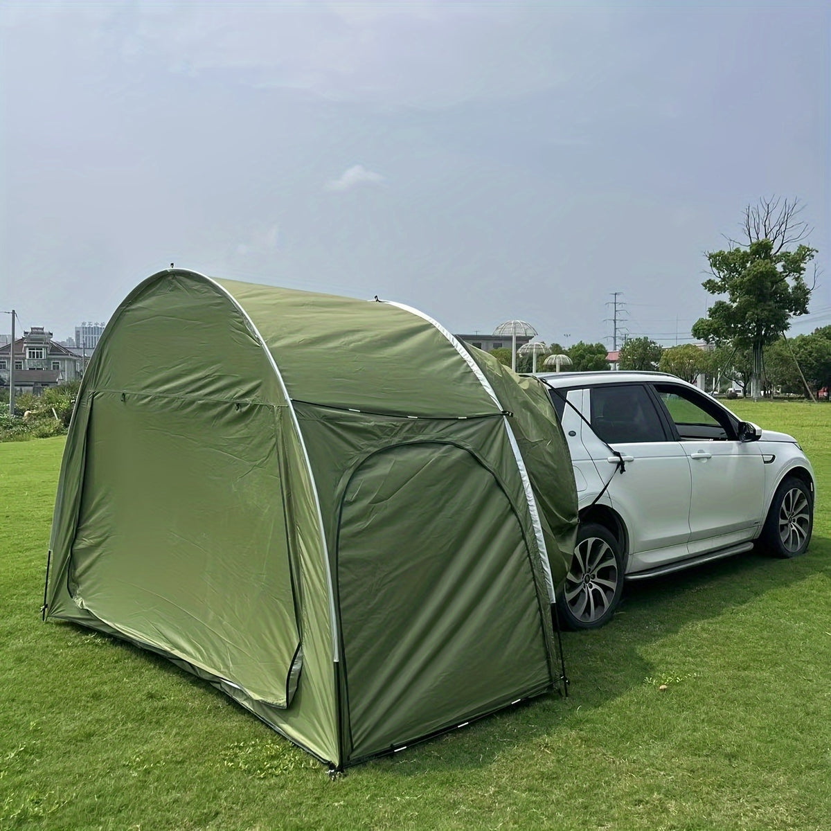 Waterproof Car Camping Tent - Quick-Opening, Self-Driving Sunshade, Spacious Outdoor Shelter with Easy Setup and Takedown, Ideal for Family Camping Trips and Road Adventures