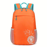 [Lightweight Foldable Backpack] Lightweight Nylon OGEHUAFEE Backpack - Large Capacity, Foldable Design | Travel, Hiking & Commuting, Black with Floral Accents, Adjustable Shoulder Straps, Zip Closure