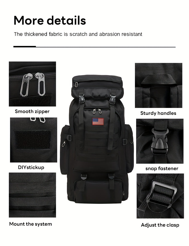[Lightweight | Hiking] 80L Lightweight Hiking Backpack | Camping Backpack Packable Backpacking Daypack For Men Travel Climbing Outdoor Sports Tactical Backpack