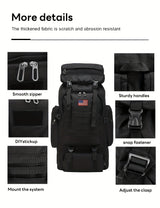 [Lightweight | Hiking] 80L Lightweight Hiking Backpack | Camping Backpack Packable Backpacking Daypack For Men Travel Climbing Outdoor Sports Tactical Backpack