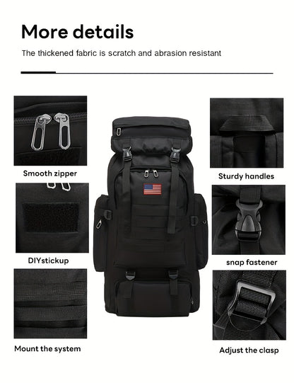 [Lightweight | Hiking] 80L Lightweight Hiking Backpack | Camping Backpack Packable Backpacking Daypack For Men Travel Climbing Outdoor Sports Tactical Backpack