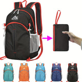 18L Outdoor Sports Backpack Ultra-light Large Capacity Folding Backpack Mountaineering Top Bag Suitable for Hiking, Cycling, Traveling, Business Trips, Commuting and Fitness Shock-absorbing Breathable Shoulder Straps Quick Fo