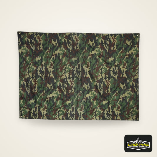 Camouflage Outdoor Portable Lightweight Rainproof Mat RainTent Tarp Shelter