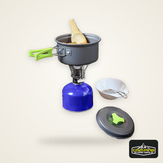 Camping Cooking Set Portable Lightweight Aluminum Camping Pot Set Hiking Picnicking Outdoor Travel Cooking Utensils Set