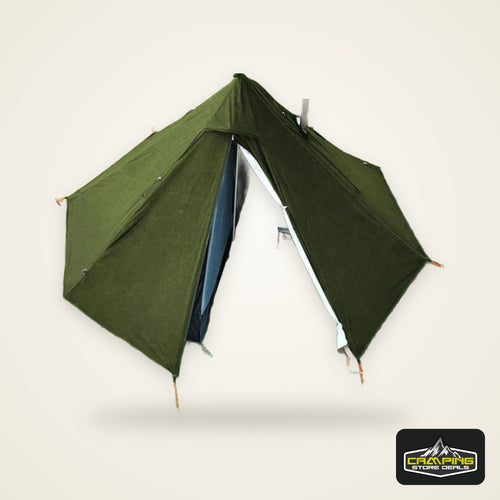 1-Person Hot Tent with Stove Jack – Ultralight Pyramid Tipi Tent