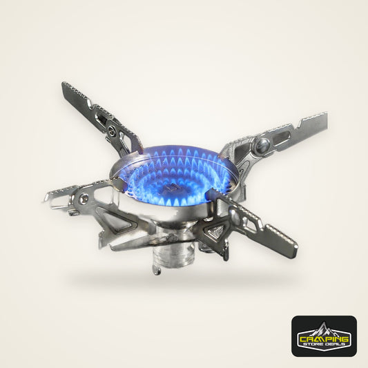 CAMPINGMOON XT-2F Xuanfeng Titanium Rocket Stove Portable Mini Camping Gas Burner Stable Voltage Output Outdoor Cooking Furnace