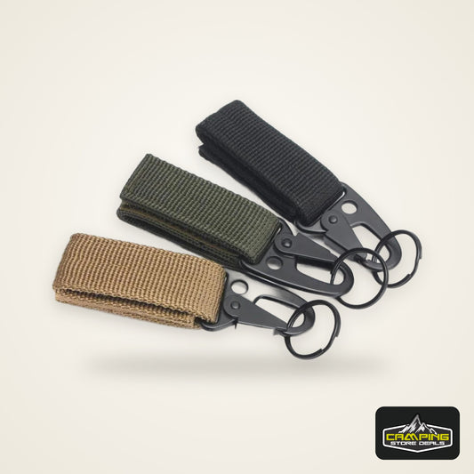 Carabiner High Strength Nylon Key Hook MOLLE Webbing Buckle Hanging System Belt Buckle Hanging Camping Hiking Accessories