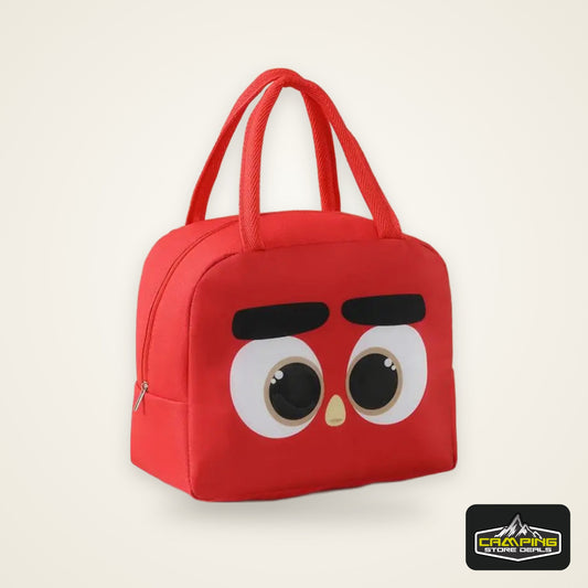 Cartoon Insulated Bag Oxford Cloth Lunch Box Bag Insulated Bento Box Bag, Hand In Hand Rice Bag Camping Fresh-Keeping Ice Bag