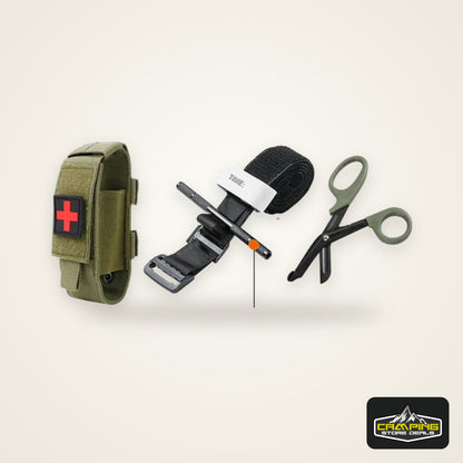 Cat First Aid Kit Tourniquet Molle Survival Set Pouch Nursing Holder Medical Gear Scissors Bag Outdoor Equipment