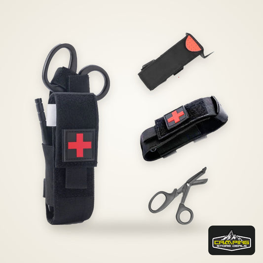 Cat First Aid Kit Tourniquet Molle Survival Set Pouch Nursing Holder Medical Gear Scissors Bag Outdoor Equipment