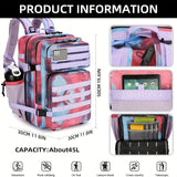 Waterproof Hiking Backpack - Durable Camping Bag for Outdoor Adventures with Rain Cover and Multiple Compartments