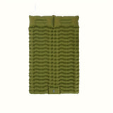 2 Person Ultralight Inflating Double Sleeping Pad For Camping With Pillow, Waterproof Camping Mattress, Foot Pump, Backpacking Hiking Tent Car Outdoor